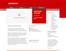 Tablet Screenshot of mowbrayaccounting.co.uk